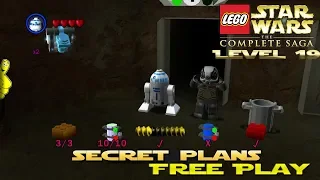 Lego Star Wars TCS: Ep 4 Chap 1 / Secret Plans FREE PLAY (All Collectibles) - HTG