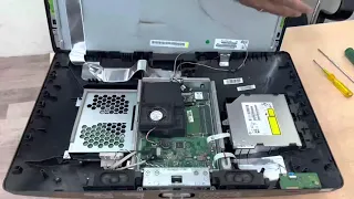 Hp 22-B301il How to Disassemble HP 22 All-in-one| | HP 22 all-in-one HDD, RAM, Screen Replace |