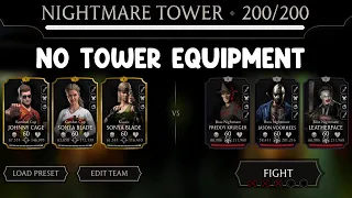 Nightmare Fatal Tower Final Boss Match 200 With Gold Team +  Diamond/Epic Reward. MK Mobile.