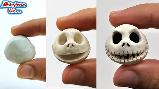 How to make JACK SKELLINGTON Clay Sculpture || Sculpting Jack Skellington in clay | Halloween