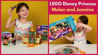 LEGO Disney Princess set 43208 Featuring Mulan and Jasmine Unboxing and Speed Build