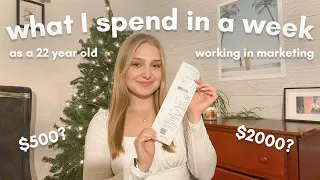 WHAT I SPEND IN A WEEK 💸 as a 22 year old working in marketing | Charlotte Pratt vlogmas day 9