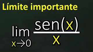 Límite cuando x tiende a cero de senx/x