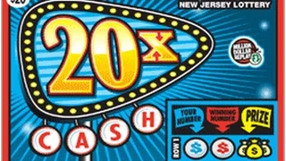 Huge Winner! $20,000 Jackpot! 20X Cash New Jersey Lottery Instant Scratch Off Ticket #1