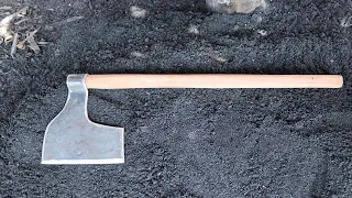 The Blacksmith - Forging A Big Axe From A Big Tractor's Plough Disc.