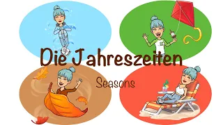 Die Jahreszeiten und Monate mit Vivaldi four seasons - Deutsch lernen - German Seasons and Months