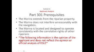 Public Hearing - EGLE permit application to construct a marina on Hutchins Lake – 8/28/23