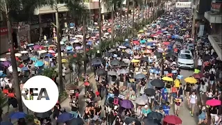 Protests at Hong Kong’s Causeway Bay have led to more clashes. | Radio Free Asia (RFA)