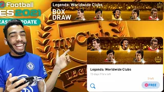 LEGENDS BOX DRAW PACK OPENING PES 2021 MOBILE 🔥