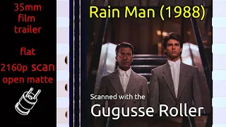 Rain Man (1988) 35mm film trailer teaser, flat open matte, 2160p