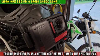 Is the Insta360 RS better than the Gopro 11? best settings for motovloging. E5 Lifan  KPX 250
