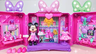 6 Minutes Satisfying with Unboxing Disney Minnie Mouse Magical Closet Toys ASMR