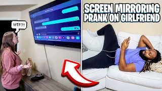 Screen Mirroring My Cheating Text Messages Prank On My Gf!