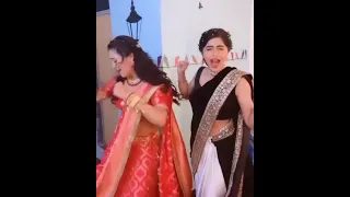 Yukti Kapoor aka Karishma Singh & Gulki Joshi aka Haseena Malik Offscreen Mastii in new look #shorts