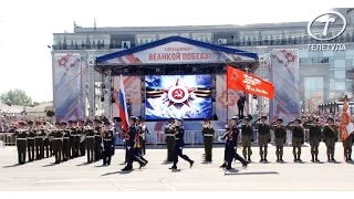 Парад в честь годовщины Великой Победы в Городе-Герое Туле