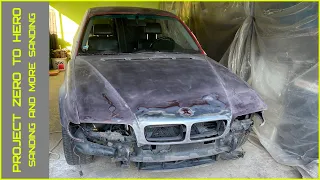 [ Project Zero to Hero ] BMW E38 735I : SANDING AND MORE SANDING