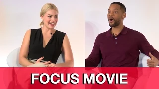 MARGOT ROBBIE & WILL SMITH Focus Press Conference