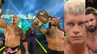 Roman Reigns & The Rock Wins Destroy Cody Rhodes & Seth Rollins at Wrestlemania 40