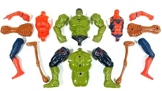 Assemble Marvel's Toys Hulk Smash Vs Siren Head Vs Spider-Man Avengers Superhero Toys