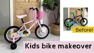 Childs bike makeover, a new look on a very low budget