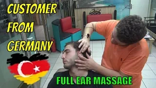 ASMR TURKISH BARBER💈EAR BURN💈NECK CRACK💈head,back,arm,ear,face,sleep massage=kafa sırt kol masajı