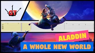 EASY GUITAR TAB - ALADDIN - A Whole New World