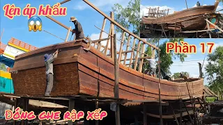 Đóng tàu cá p17🍀lên áp khẩu và cặp lương nước dài 9m(building fishing boat)