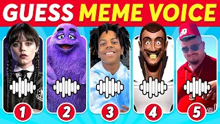 Guess Meme Voice | Wednesday Dance, Skibidi Toilet, The Rock, MrBeast, Skibidi Dom Dom Yes Yes