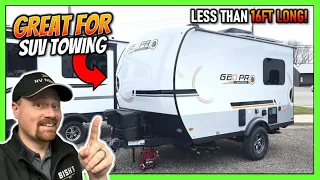 EASY Towing Under 16ft SUV Towable RV!! 2023 Rockwood Geo Pro 15TB Travel Trailer