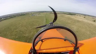 Engine cut off during landing on Pchelka-2/ Выключение двигателя  на самолёте Пчелка-2.