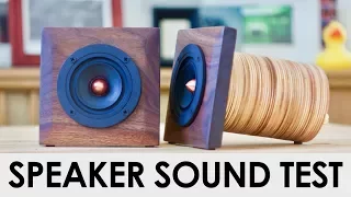 DIY Plywood Speaker Sound Test