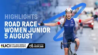 Women Junior Road Race Highlights - 2023 UCI Cycling World Championships