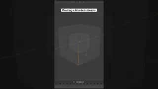 Creating a 4d cube in Blender