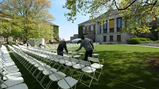 Behind the Scenes of Commencement Setup