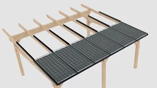 Luralux PV Carport mit Photovoltaik Glasdachsystem