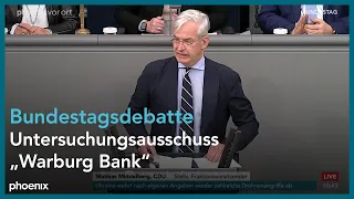 Bundestagsdebatte zum Untersuchungsausschuss "Warburg Bank" am 20.04.23