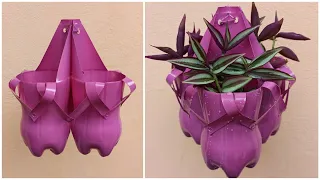 Recycling Plastic Bottle into Hanging Planter