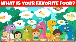 What Do You Like To Eat? | HiDino Kids Songs With Fun Stories