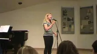 Gracie singing "Halo" (Beyonce cover)