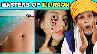 Villagers React To These Artists Are The Masters Of Illusion | Amazing Art Illusions ! Tribal People