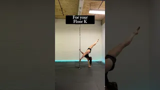 How to do the Pole Move Floor K // Pole Dance Tutorial #poledance #polefitness  #poletrick