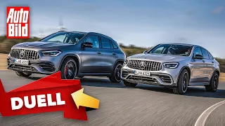 Mercedes-AMG GLA 45 S vs. GLC 63 S (2021) | Das Duell der Power-SUVs | Test mit Stefan Novitski