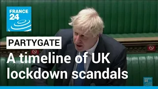 UK 'partygate': A timeline of Boris Johnson's lockdown scandals • FRANCE 24 English