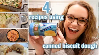 4 CANNED BISCUIT DOUGH RECIPES | QUICK & EASY BISCUIT DOUGH RECIPES