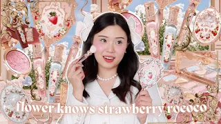 FLOWER KNOWS 'STRAWBERRY ROCOCO' COLLECTION 🍓 5 LOOKS, REVIEW + SWATCHES!