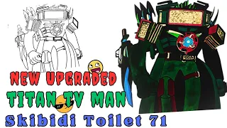 How to Draw New Upgraded Titan Tv Man Drawing | Skibidi Toilet |Easy Step By Step Drawing Tutorial 😍