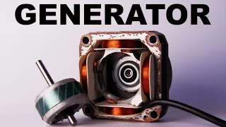 Electric Motor to GENERATOR - Make Any AC Motor to DIY Electric Generator Using 3D Printer