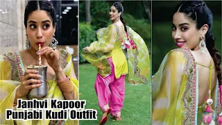 Janhvi Kapoor Stunning In Punjabi Kudi Outfit  | Janhvi Kapoor transferred into a Punjabi Kudi Video