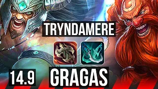 TRYNDAMERE vs GRAGAS (TOP) | 10/0/4, 65% winrate, 6 solo kills, Legendary | BR Diamond | 14.9