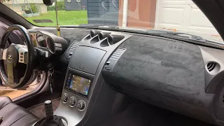 350z suede dash DIY/Tutorial!!